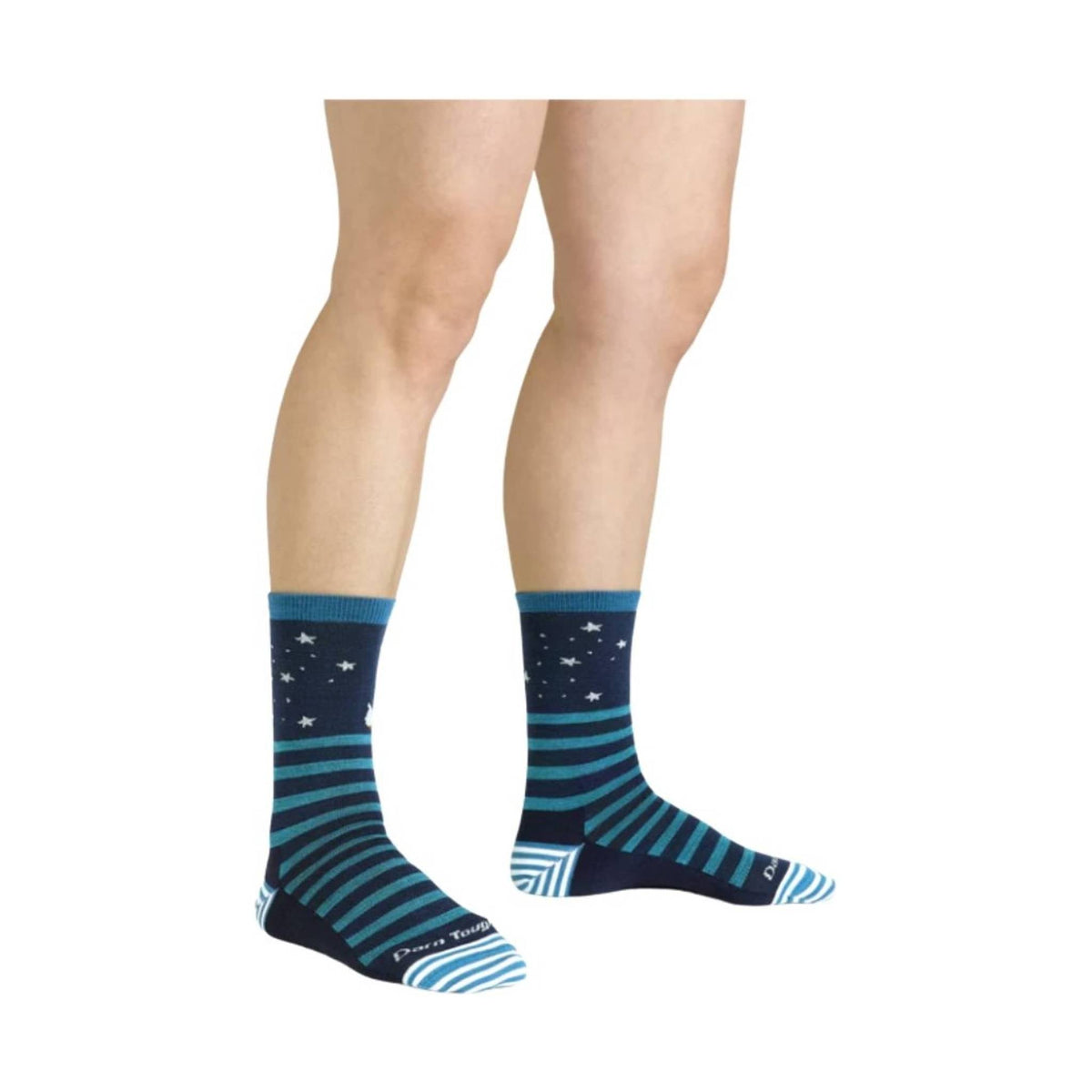 Darn Tough Vermont Women's Lightweight Lifestyle Animal Haus Crew - Eclipse