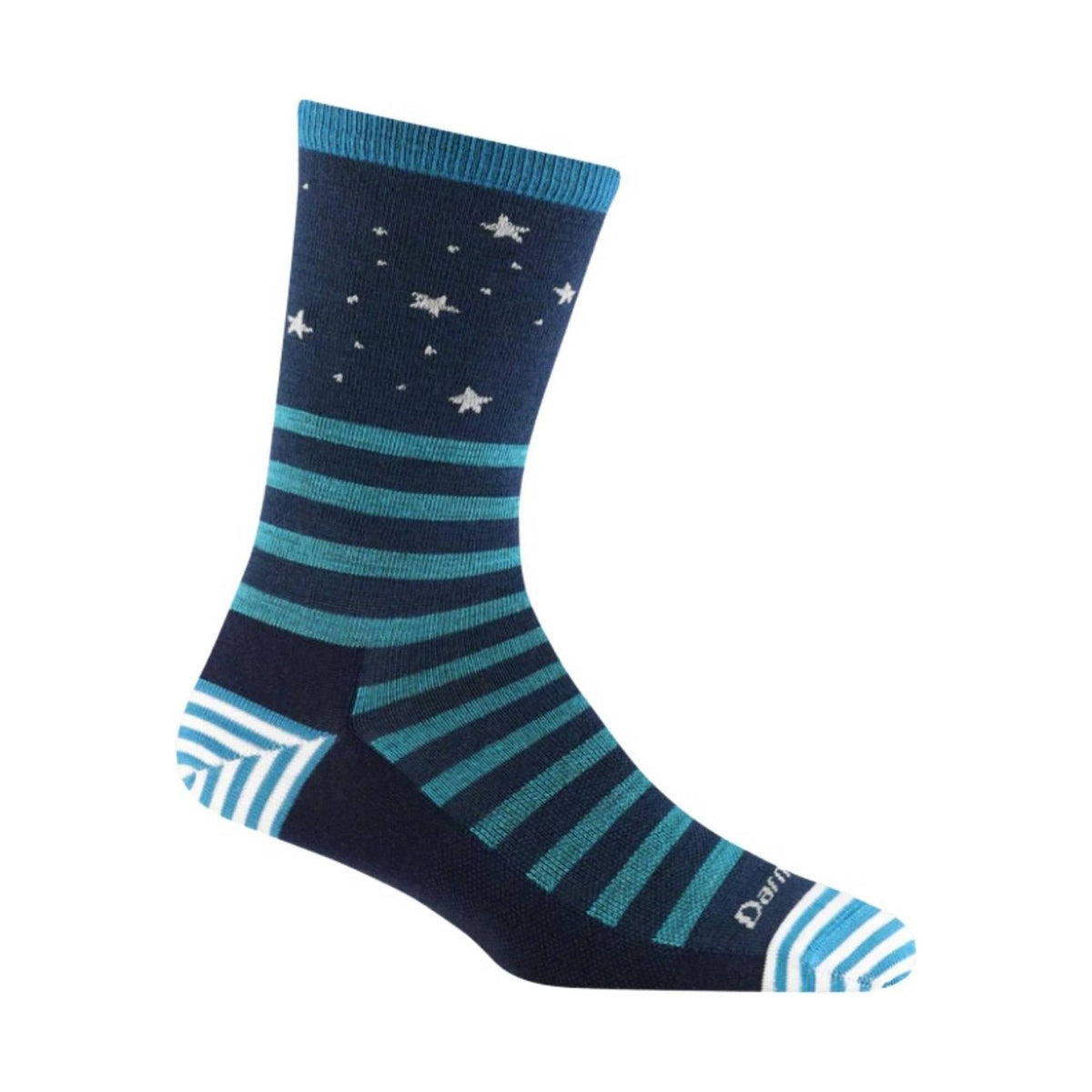 Darn Tough Vermont Women's Lightweight Lifestyle Animal Haus Crew - Eclipse