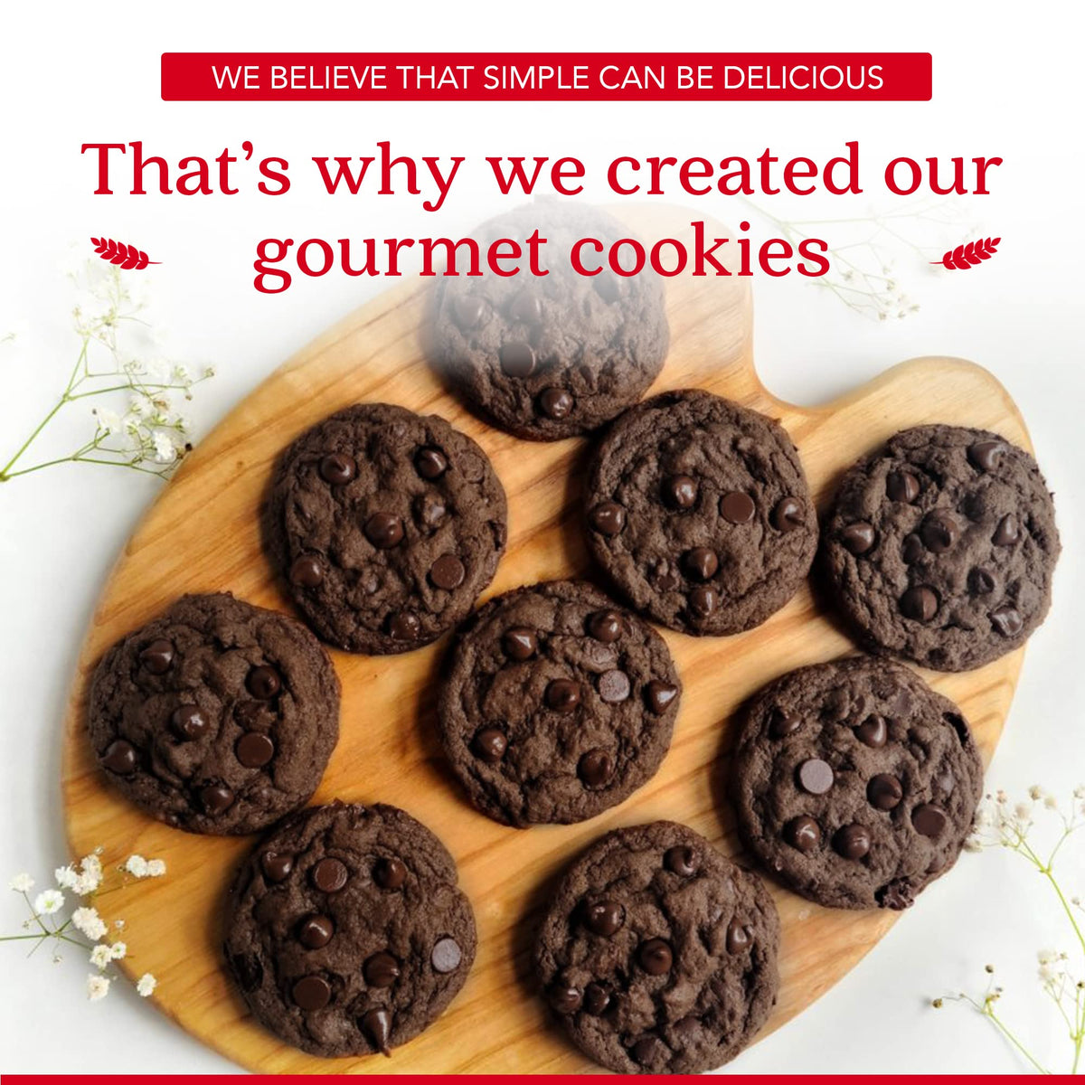 David's Cookies 2lb Double Chocolate Chunk Gift Tin – Fresh Baked Gourmet Cookies