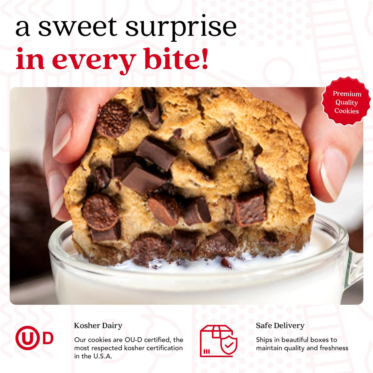 David's Cookies Triple Chocolate Jumbo Cookies Gift Tin – Fresh Gourmet Treats