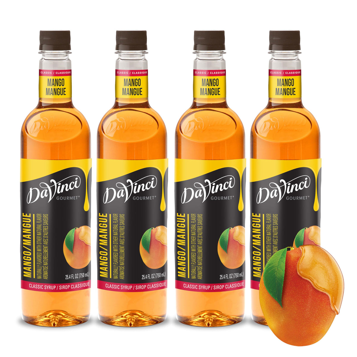 DaVinci Gourmet Classic Mango Syrup – 25.4 fl oz (Pack of 4)