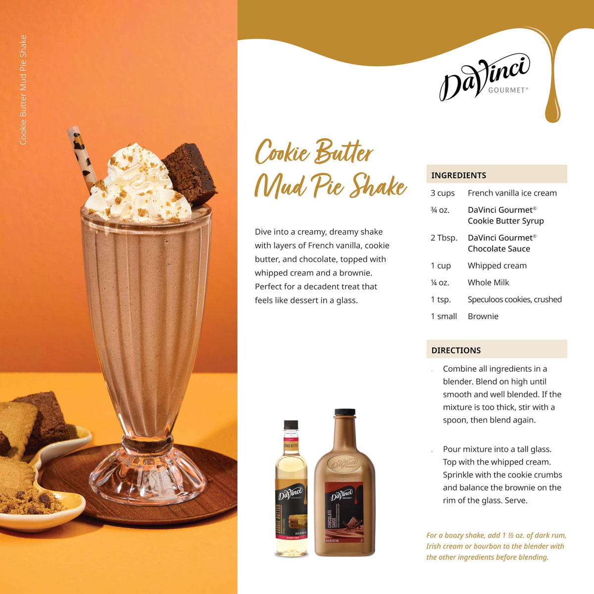 DaVinci Gourmet Cookie Butter Syrup – 25.4 oz x 4 | Warm Speculoos Flavor for Coffee & Desserts