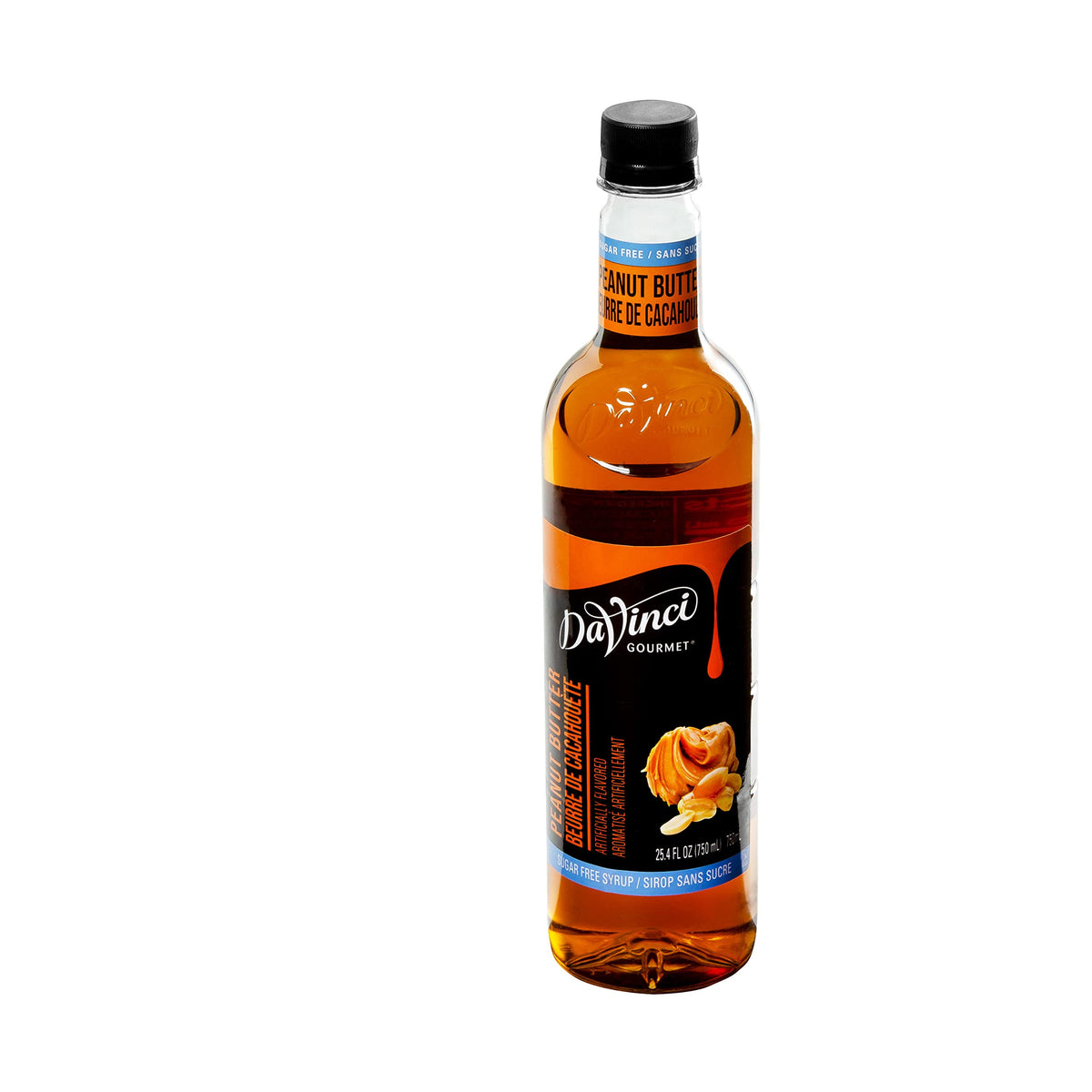 DaVinci Gourmet Sugar-Free Peanut Butter Syrup – 25.4 oz (Pack of 4)