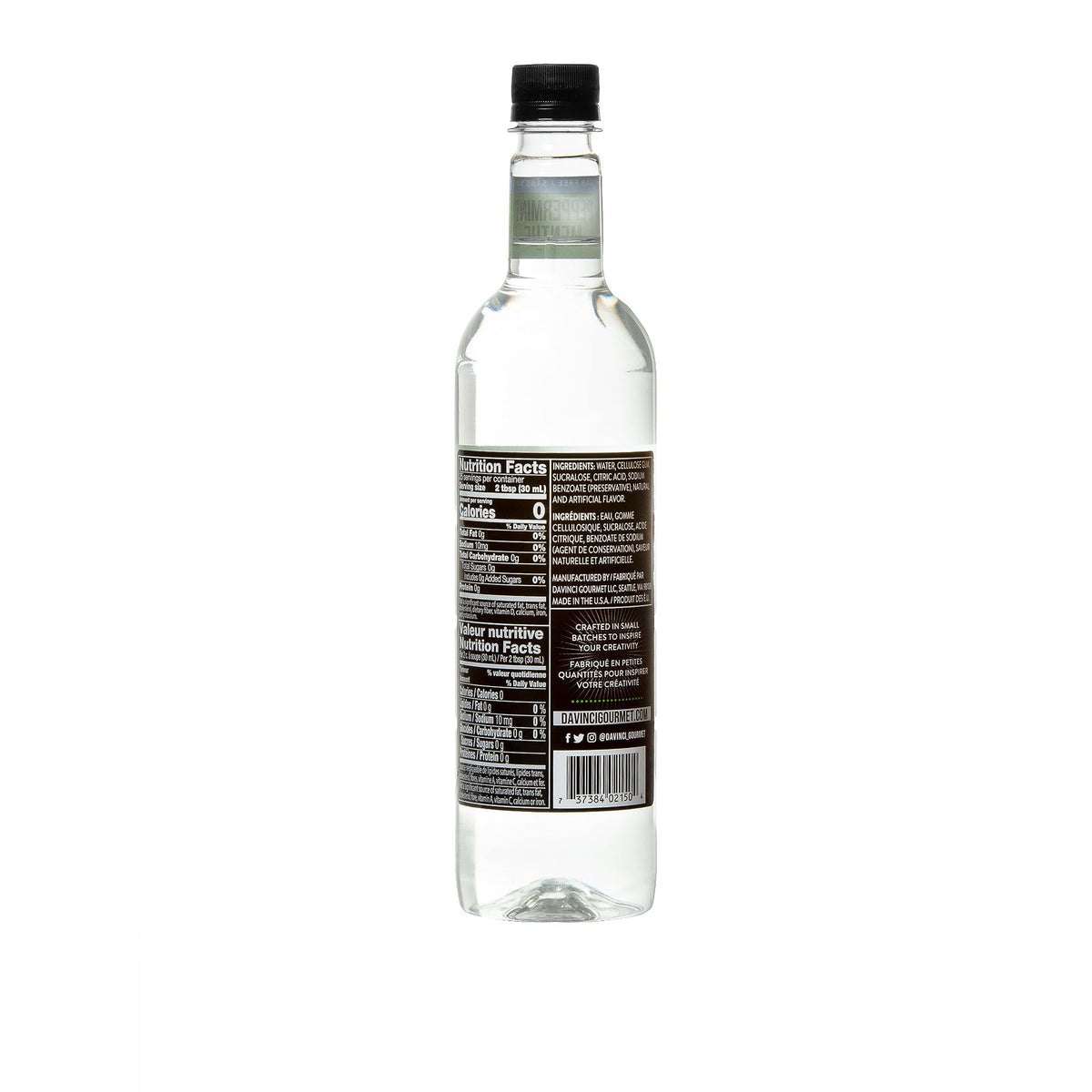 DaVinci Gourmet Sugar-Free Peppermint Syrup – 25.4 fl oz, Pack of 4