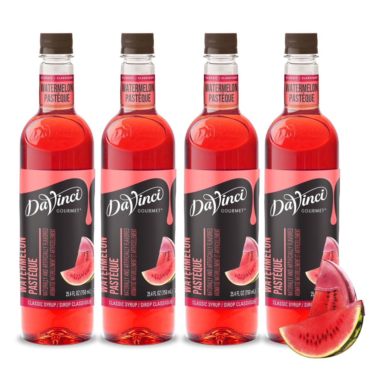 DaVinci Gourmet Watermelon Syrup – 25.4 oz x4 – Vibrant, Dairy-Friendly Flavor