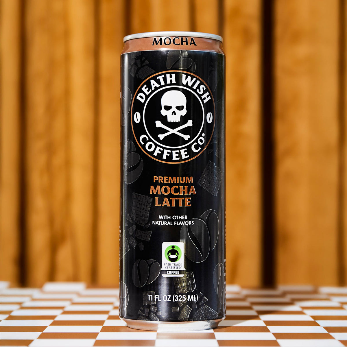 Death Wish Coffee Mocha Latte Iced Cold Brew — 8g Protein, Fair Trade