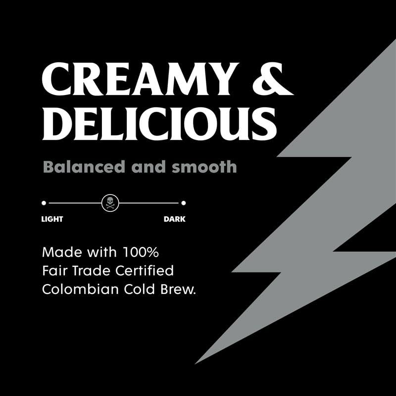 Death Wish Coffee Classic Cold Brew Latte – 100% Colombian Fair Trade, 11 fl oz Can
