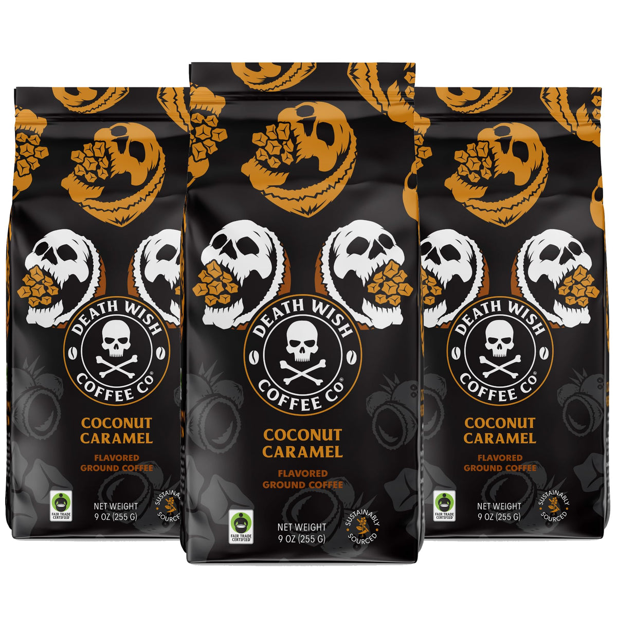 Death Wish Coffee Coconut Caramel Ground Coffee - 27 Ounces
