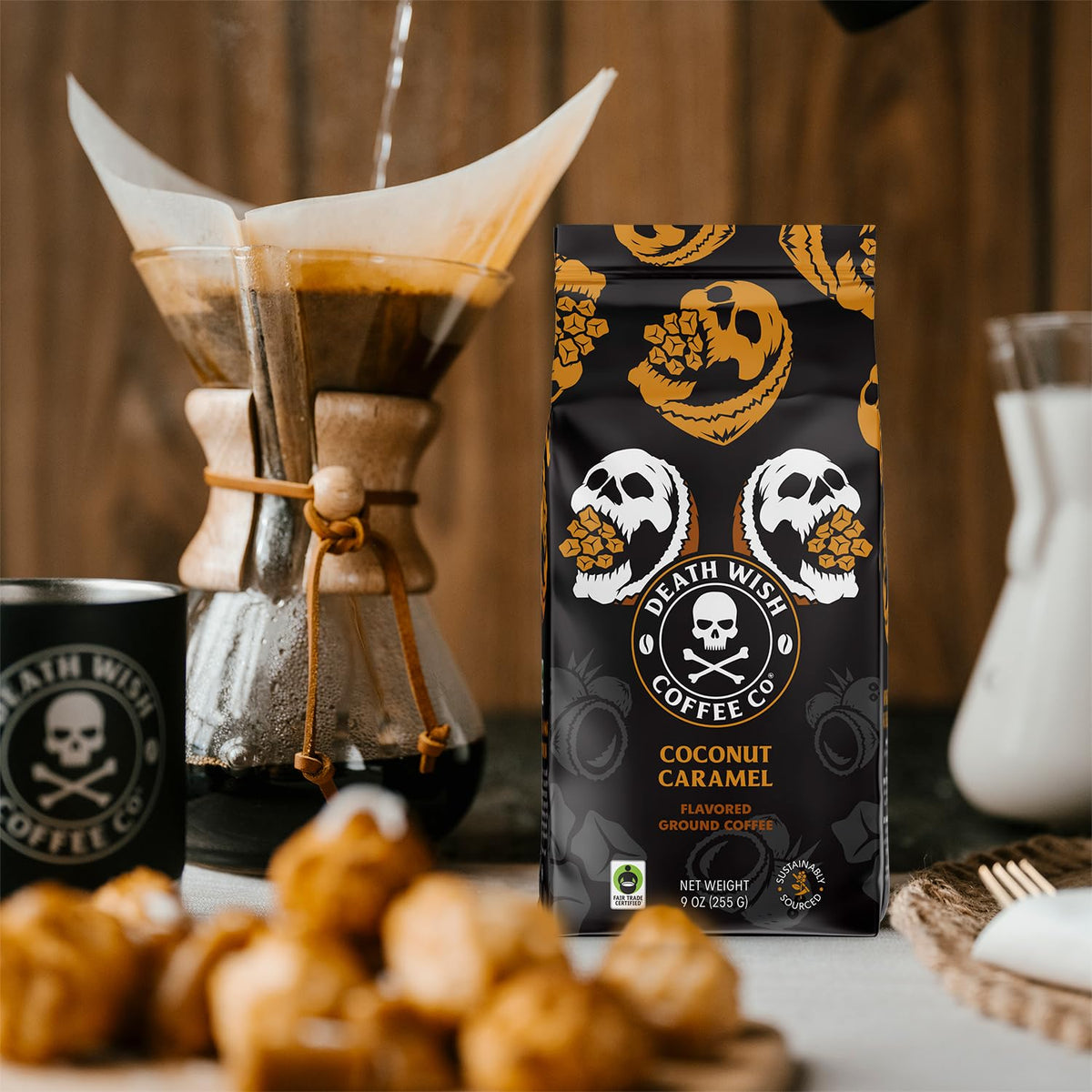 Death Wish Coffee Coconut Caramel Ground Coffee - 27 Ounces