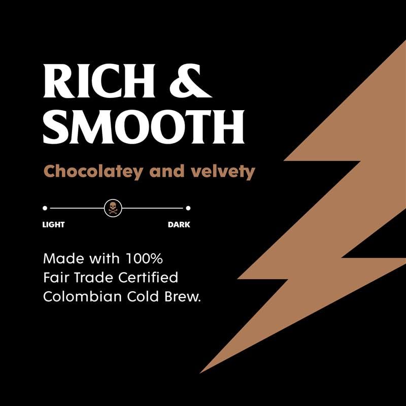 Death Wish Coffee Mocha Latte Iced Cold Brew — 8g Protein, Fair Trade