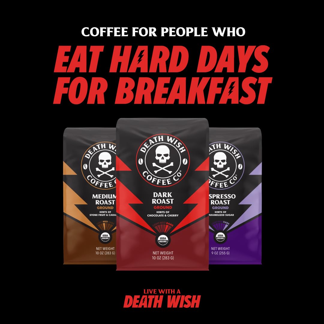 Death Wish Coffee Pumpkin Chai Pods – 30 Count, Keurig Compatible, Fair Trade, Bold Fall Flavor