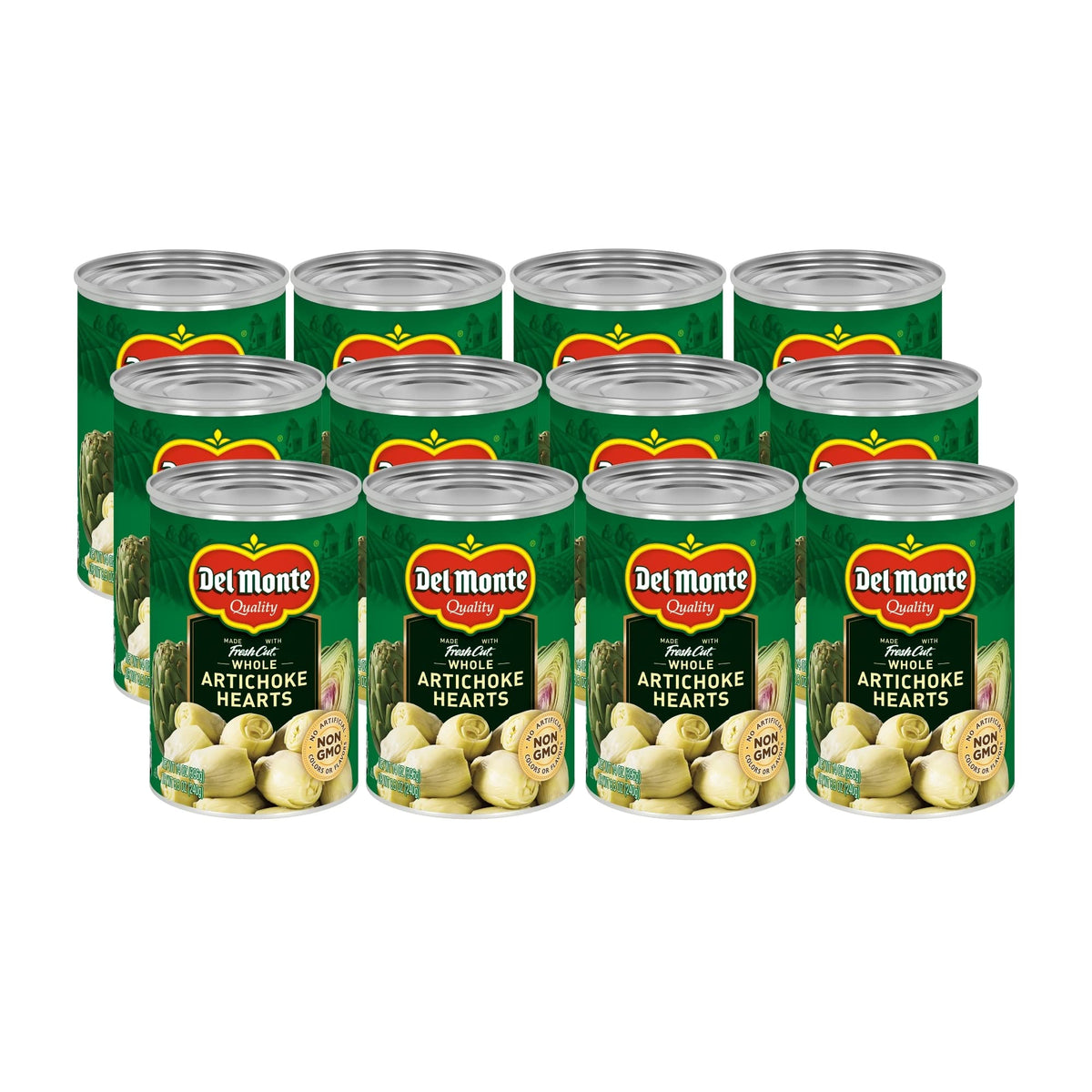 Del Monte® Whole Artichoke Hearts 14 oz Can, 12 Pack | Fresh Cut, Non-GMO