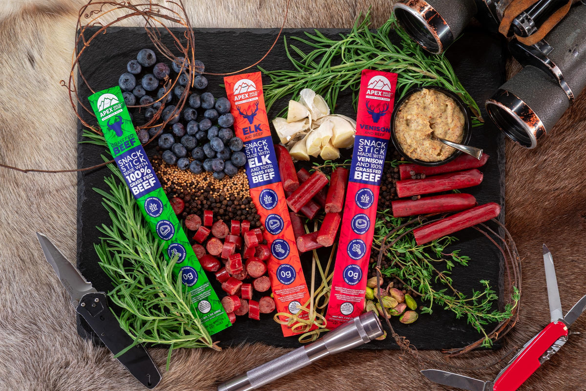 Deli Direct Apex Grass-Fed Beef Jerky Sticks – Gluten Free, Keto, Paleo | 1oz x12