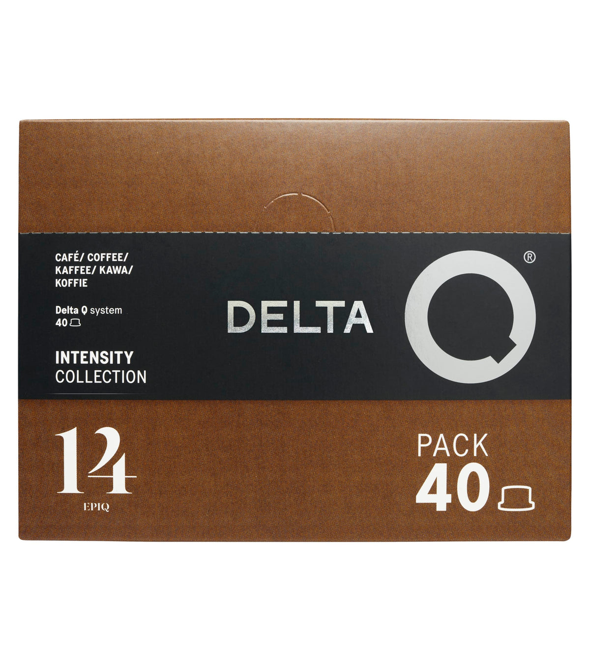 Delta Q EpiQ Espresso Pods for Delta Q Machines – Intensity 14, Roasted Nuts, 40-Capsule XL Pack