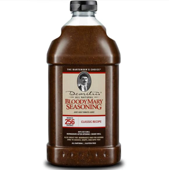 Demitri's Bloody Mary Seasoning Classic Recipe – 64oz Bottle (Pack of 1)