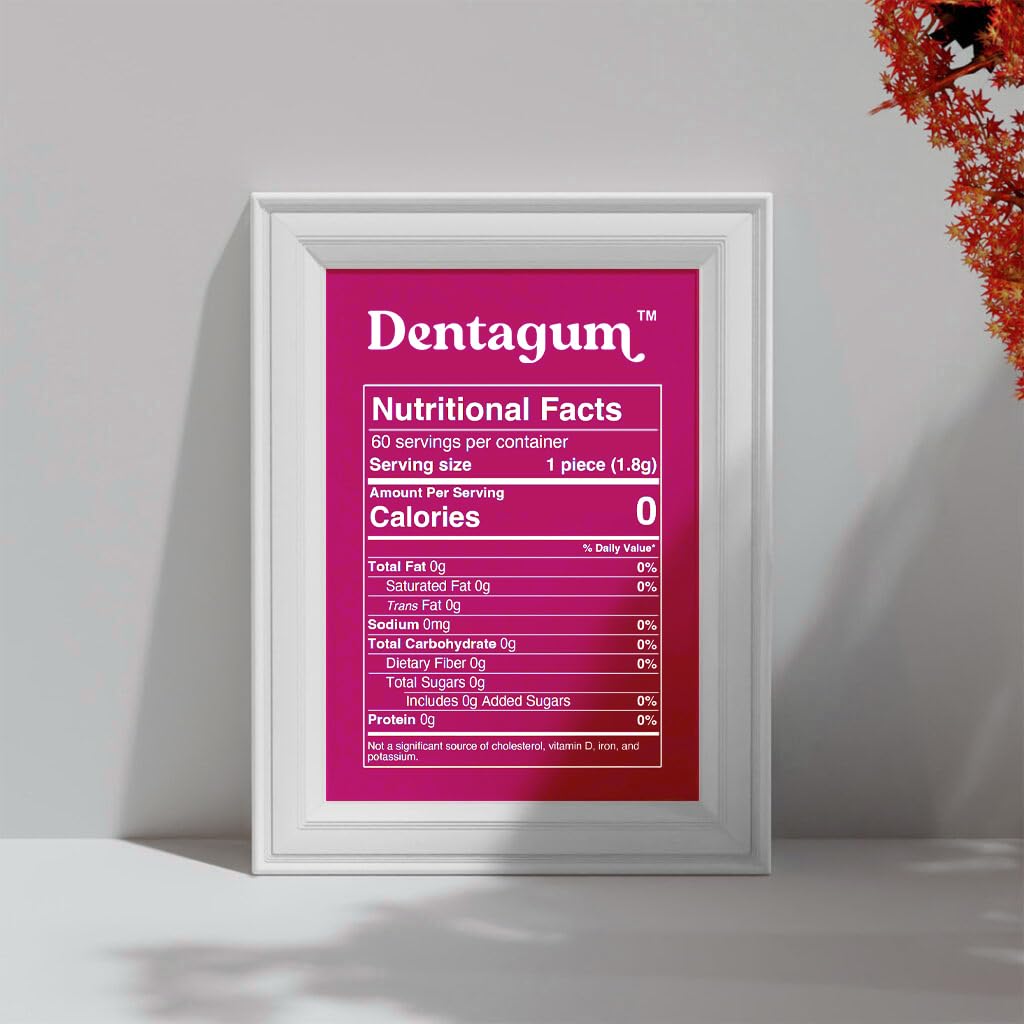 Dentagum Remineralizing Gum with Nano-Hydroxyapatite & Xylitol – SugarFree Berry, 60 Pieces