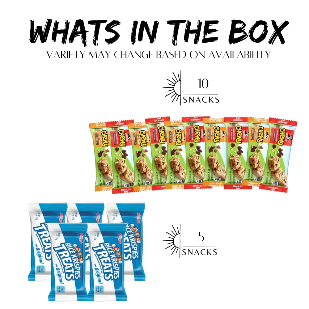 Desert Sun Snacks Mega Treat Variety Pack (50 Count) – Sweet & Salty Snack Box for Gifting, Travel, and Office