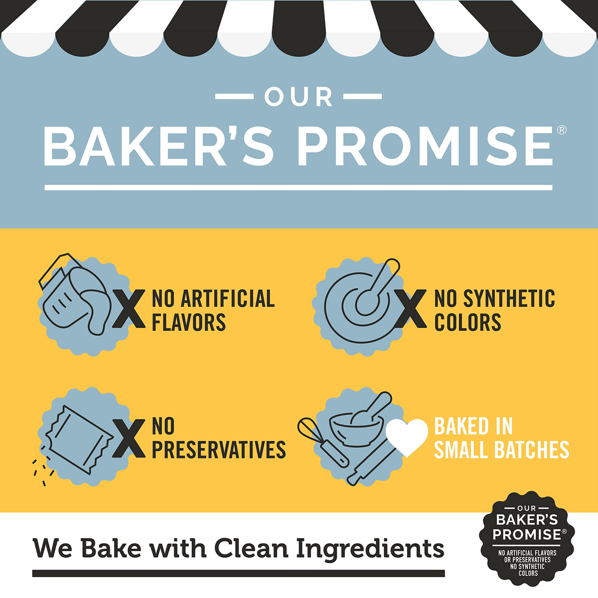 Dewey's Bakery Meyer Lemon, Brownie Crisp & Triple Ginger Moravian Cookie Thins Variety Pack - Real Ingredients, No Artificial Flavors