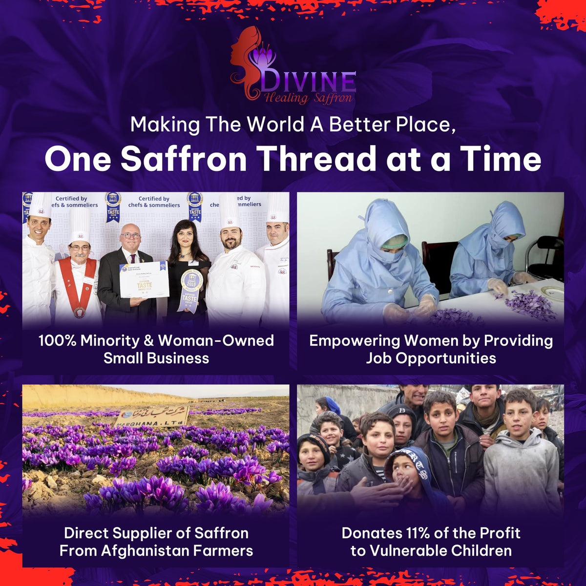 Divine Healing Saffron Threads 3g – Afghan Saffron, Award-Winning & Lab-Tasted