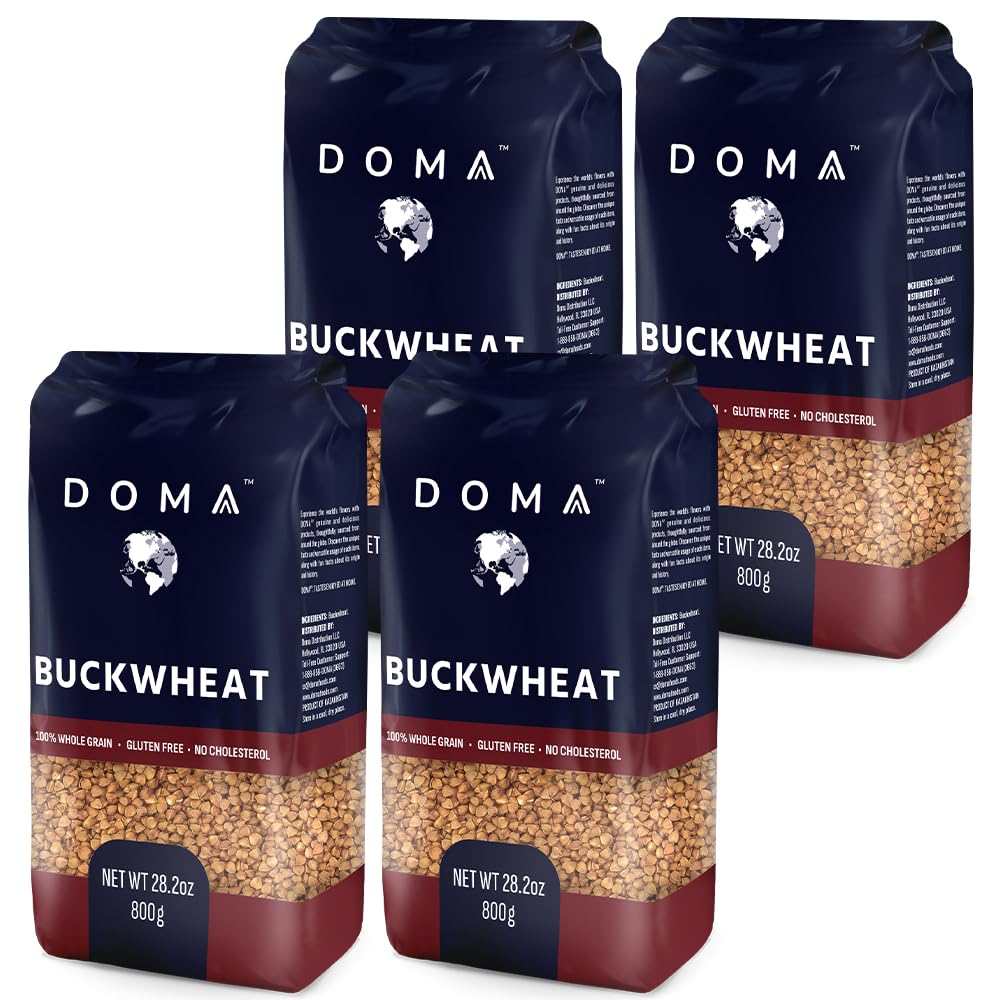 DOMA Hulled Toasted Buckwheat Groats – 7lb Stock-Up Pack, Gluten-Free & Non-GMO