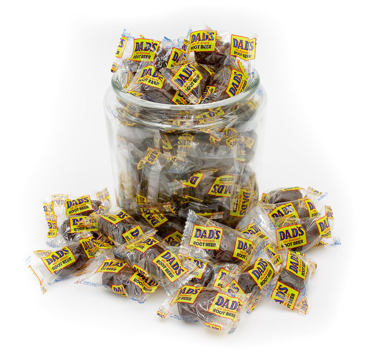 Donty-Tonty Dad's Root Beer Barrels Hard Candy – 5 lb Bulk Bag, Original Flavor