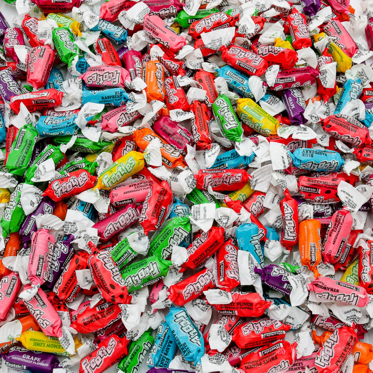 Donty-Tonty Fruit Chews Candy 5 lb Bulk Bag – 10 Flavors, Gluten & Peanut Free