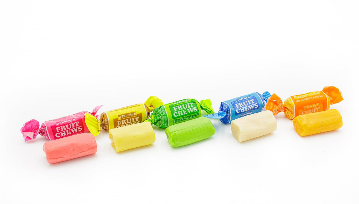 Donty-Tonty Fruit Chews Candy 5 lb Bulk Bag – Assorted Fruity Flavors, Gluten & Peanut Free