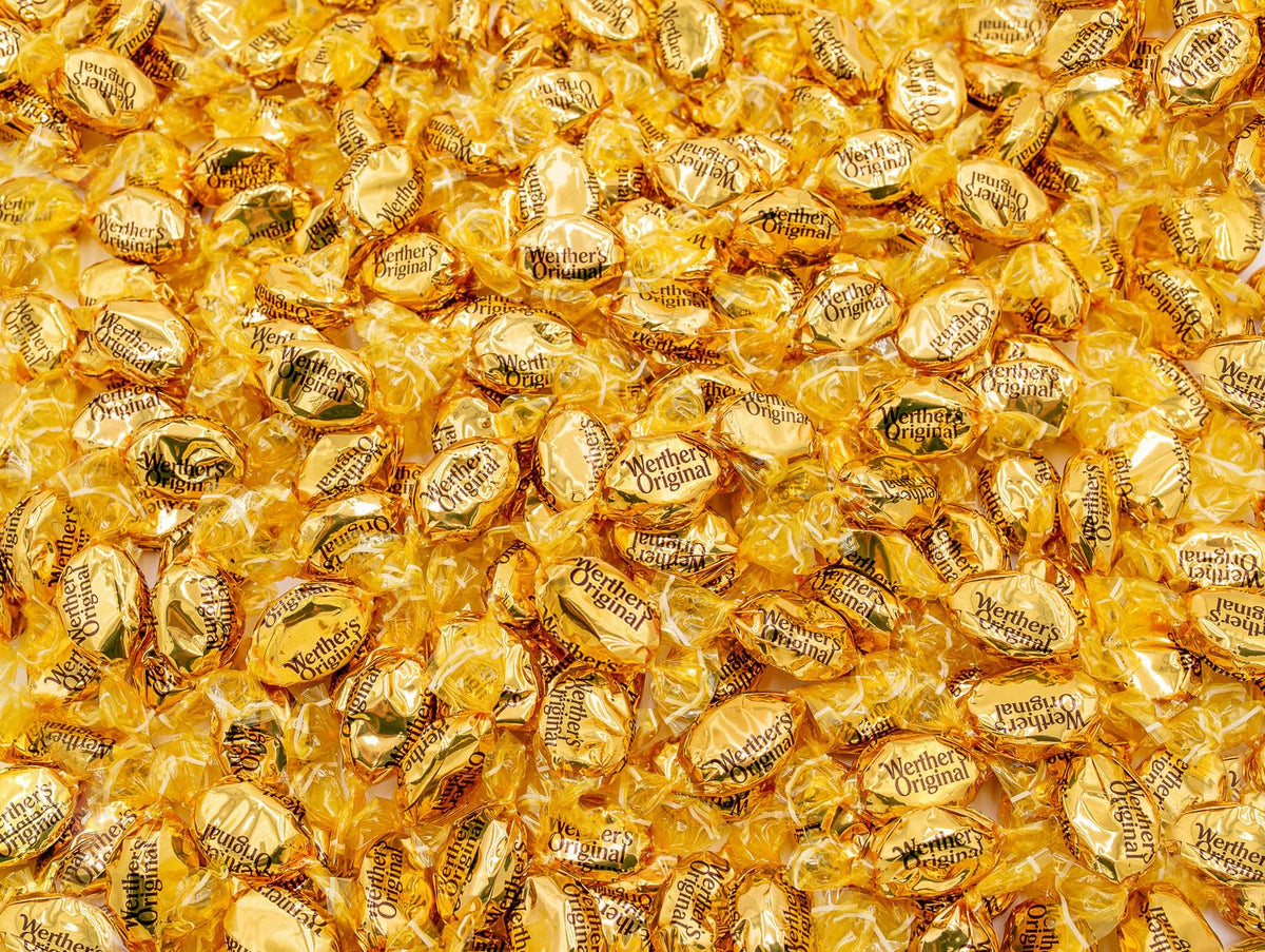 Donty-Tonty ORIGINAL Hard Candy 4 lb Bulk Bag – Cream & Caramel Flavors, Individually Wrapped