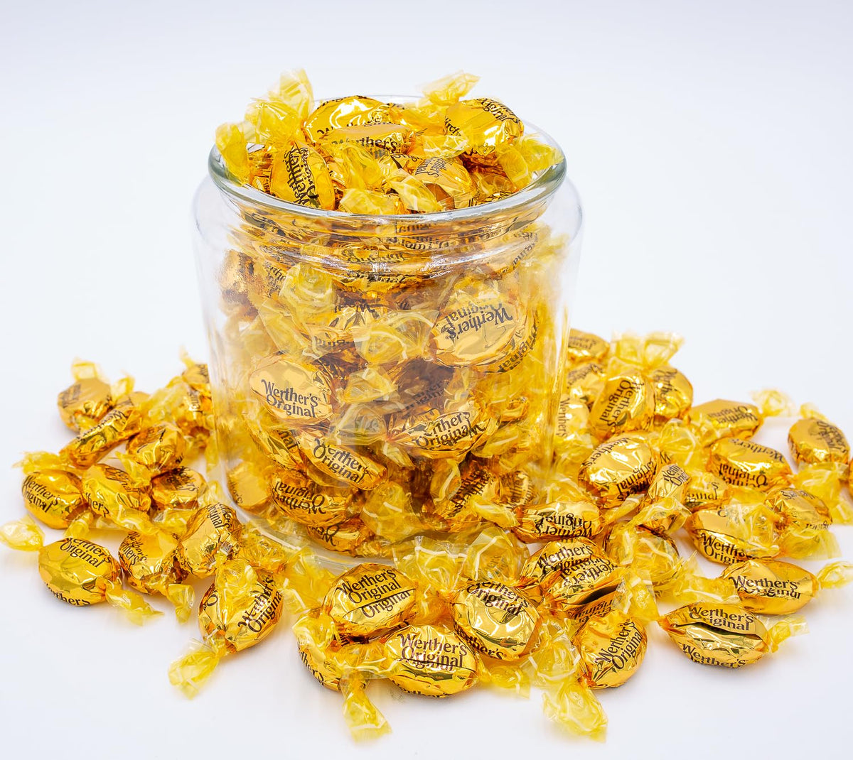 Donty-Tonty ORIGINAL Hard Candy 4 lb Bulk Bag – Cream & Caramel Flavors, Individually Wrapped
