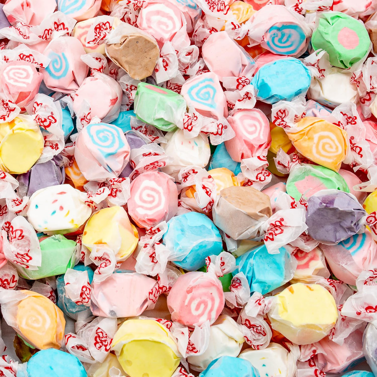 Donty-Tonty Salt Water Taffy 4 lb – 12 Flavors, Individually Wrapped, Gluten & Nut Free