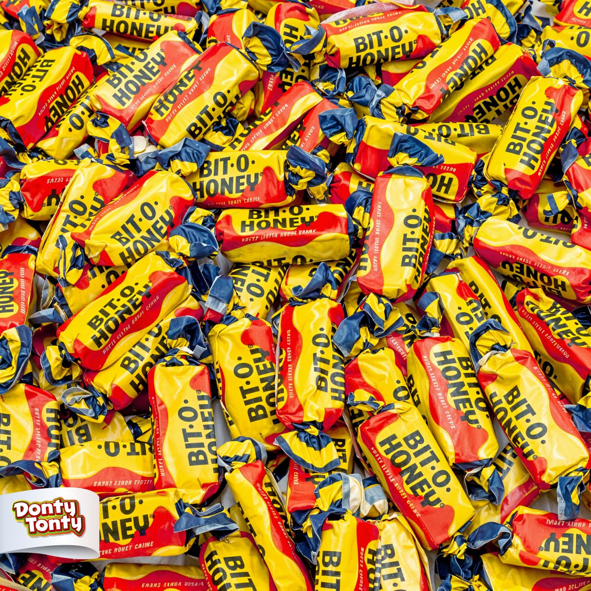 Donty-Tonty Soft Chewy Candy 5 lb Bulk Bag – Honey & Almond Retro Taffy