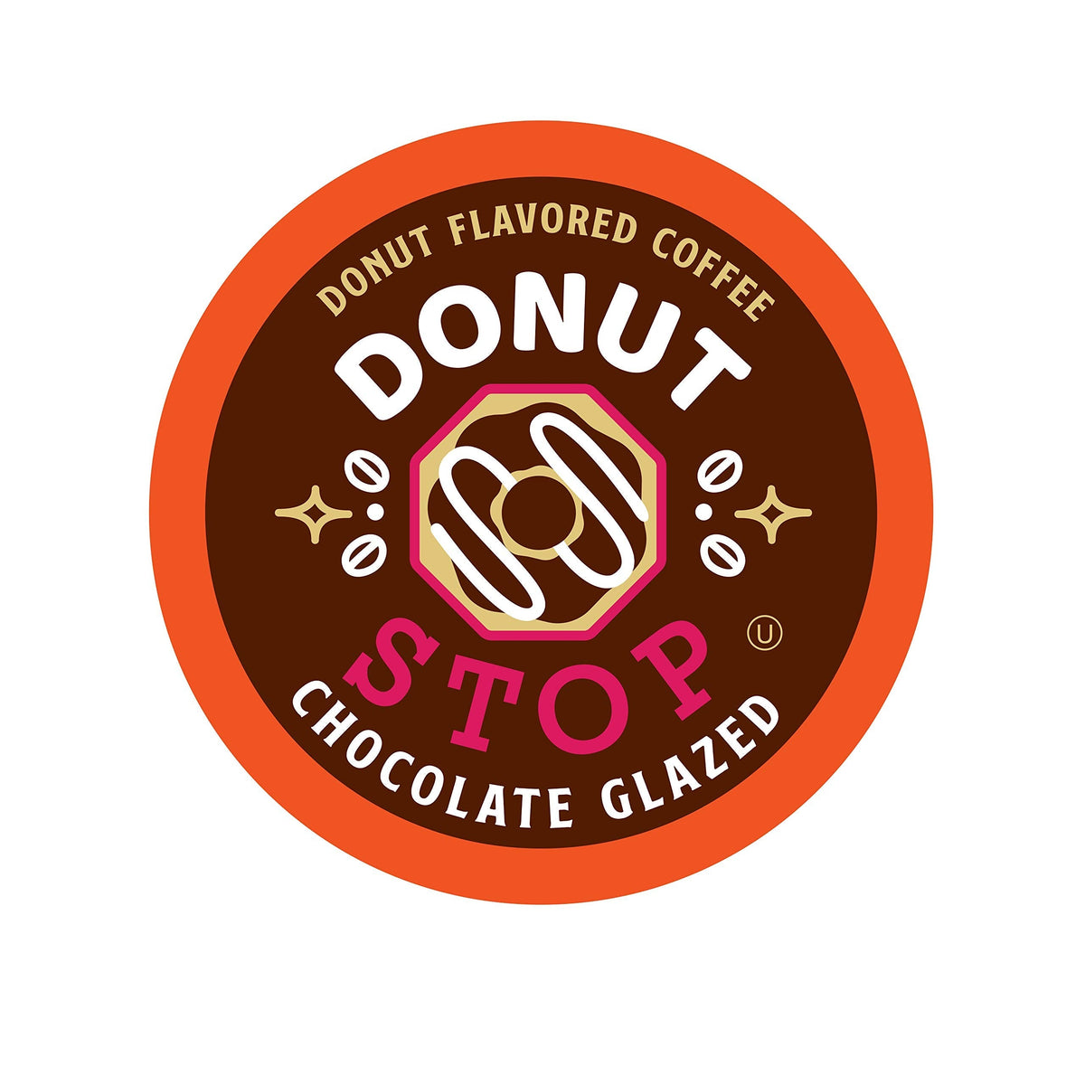 Donut Stop Flavored Coffee Pods – Chocolate Glazed, 40 Count, 2.0 K-Cup Compatible