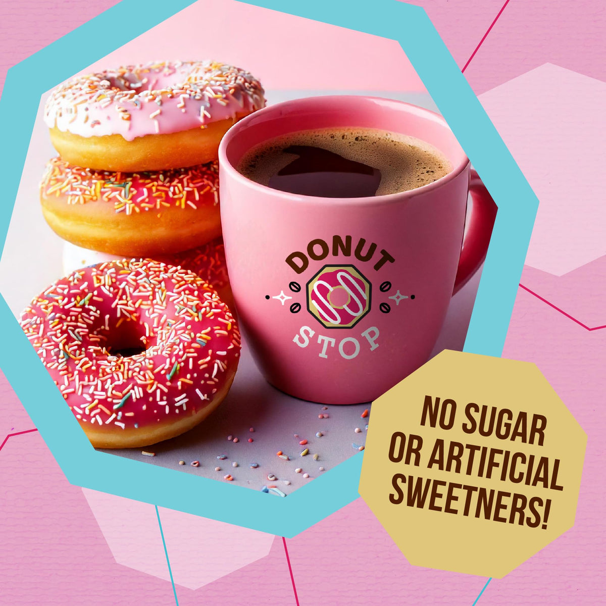 Donut Stop Flavored Coffee Pods – Chocolate Glazed, 40 Count, 2.0 K-Cup Compatible