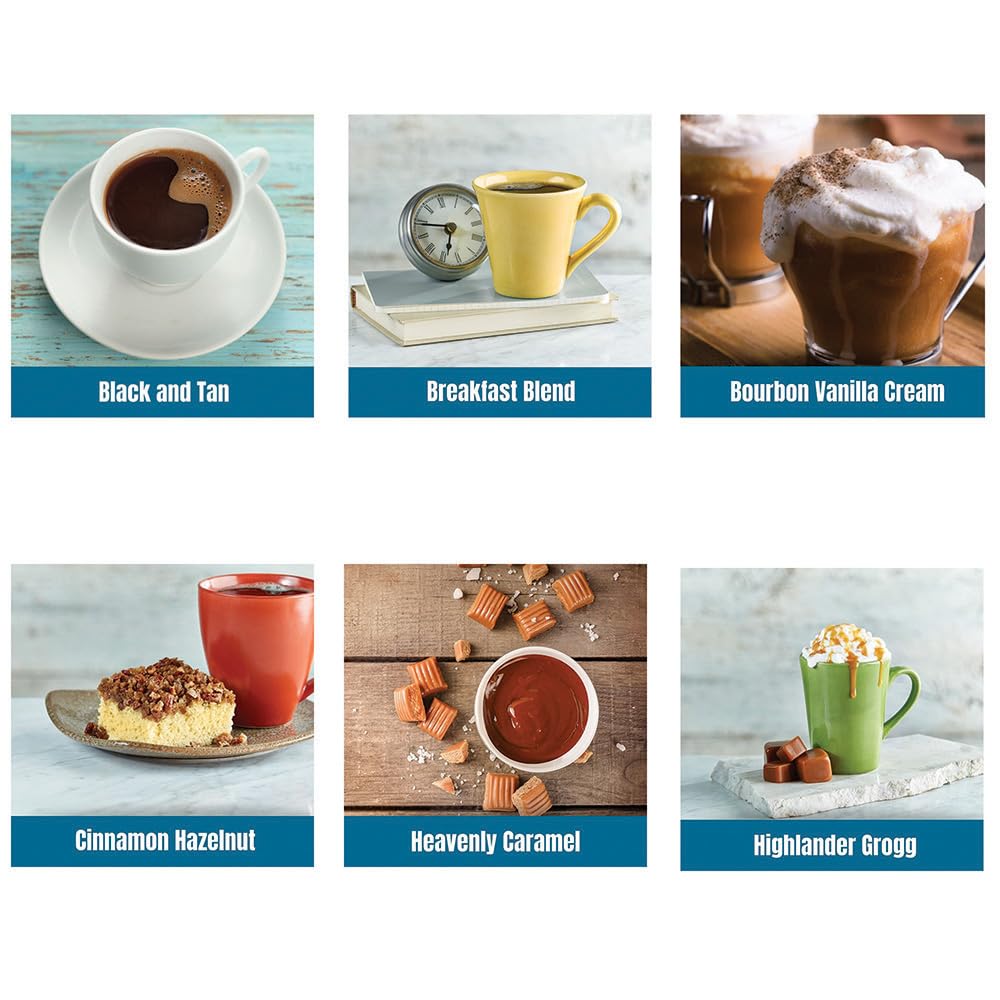 Door County Coffee & Tea Co. Gourmet Flavored Coffee Sampler Pack – 10 Full-Pot Bags