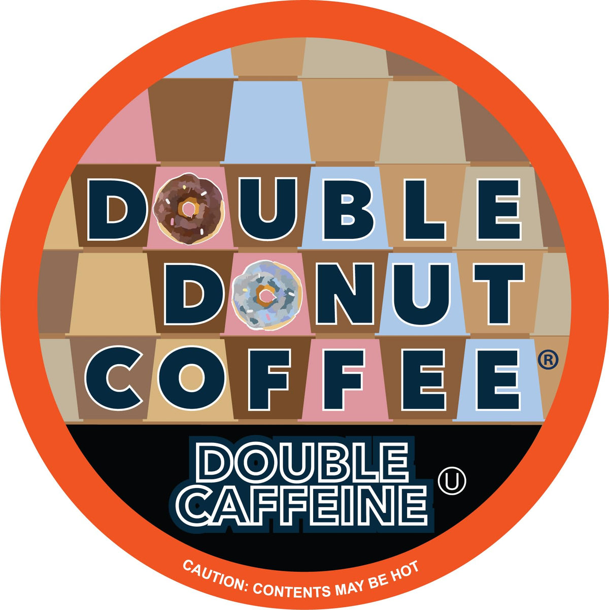 Double Donut Coffee 2x Caffeine Pods – Extra Strong Keurig Dark Roast, 48 Count
