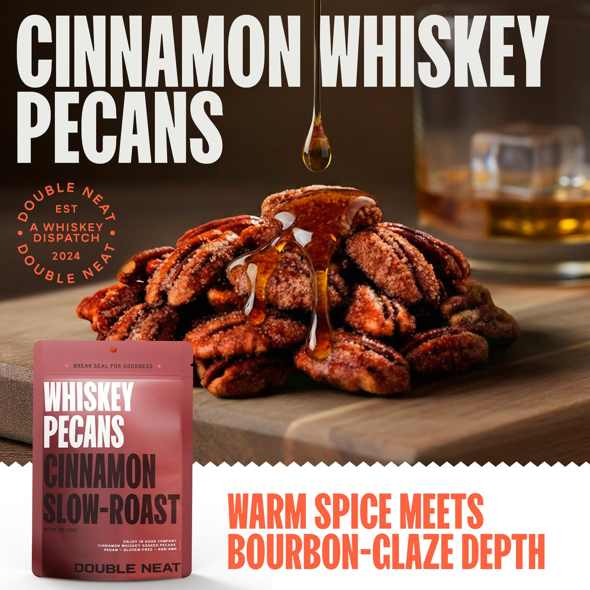 Double Neat Bourbon Flavored Snacks Variety Pack — 3-Pack Gift Box, 10 oz