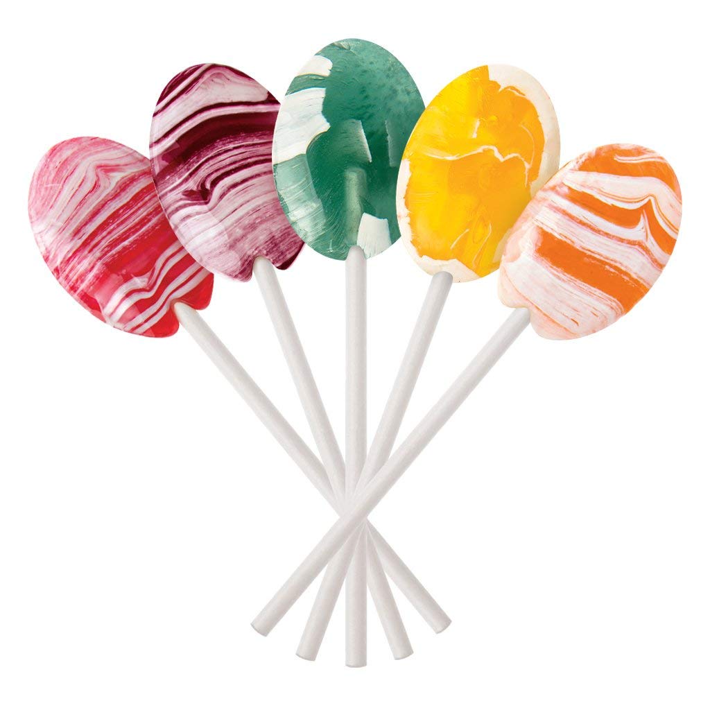 Dr. John's Sugar Free Candy – Creamsicle Swirl Oval Lollipops, Keto Friendly, 60-Count