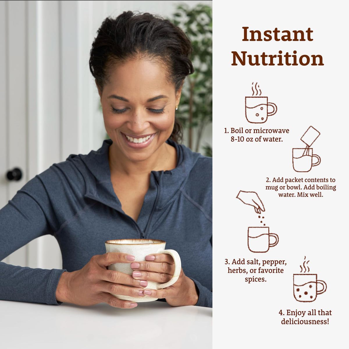 Dr. Kellyann Ramen Beef Bone Broth Packets – 16g Protein, Grass-Fed Collagen, Keto & Paleo