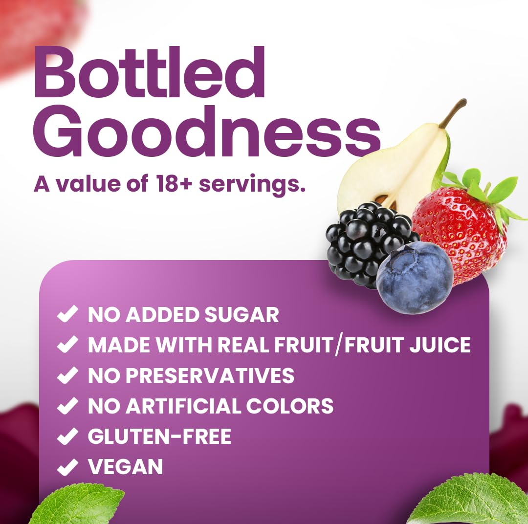 Dr. Smoothie 100% Crushed Four Berry Blend – No Added Sugar, Vegan, 46 oz