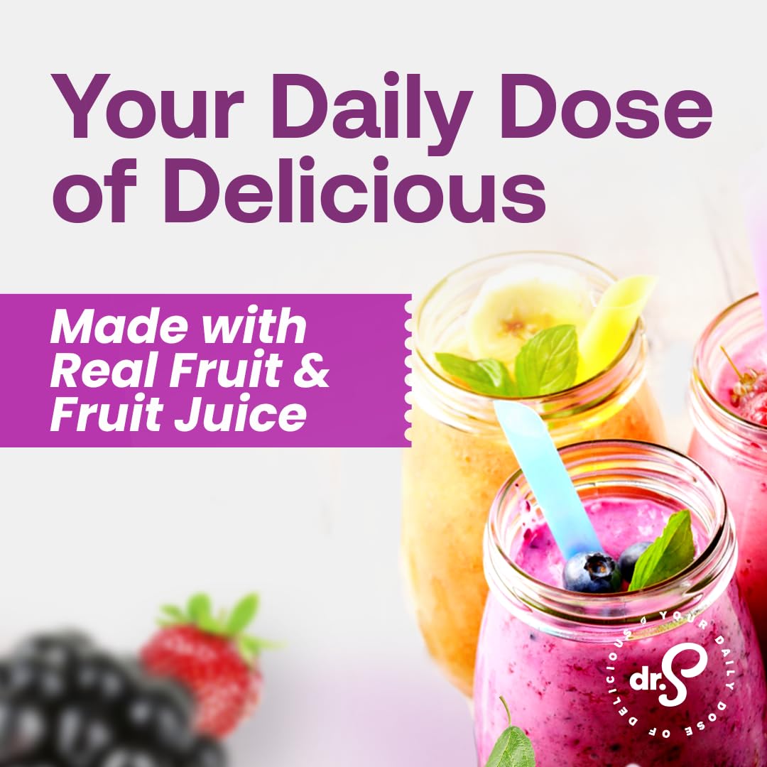 Dr. Smoothie 100% Crushed Four Berry Blend – No Added Sugar, Vegan, 46 oz
