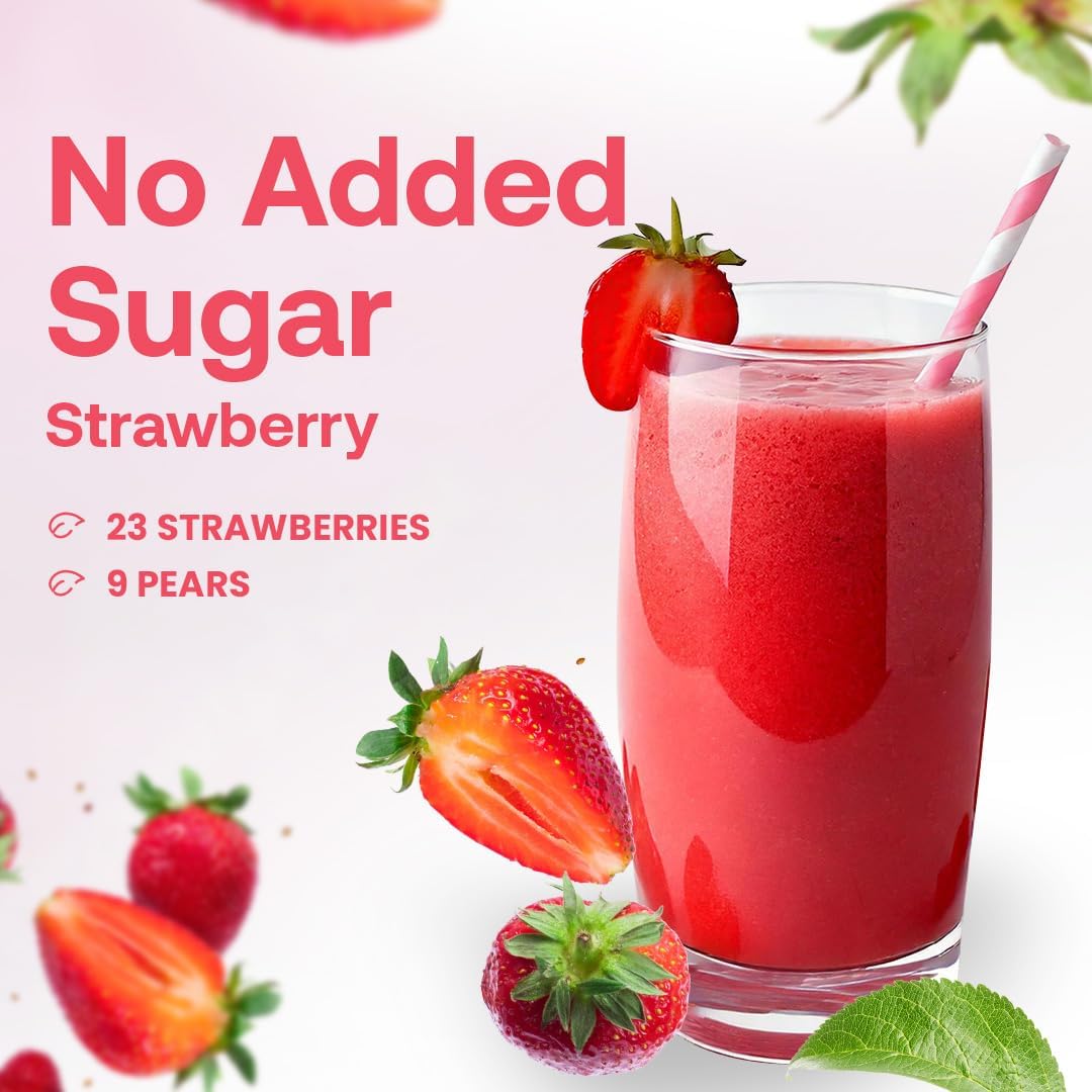 Dr. Smoothie 100% Crushed Strawberry Smoothie Concentrate – Non-GMO, Vegan, Gluten-Free, Vitamin C Rich | 46 oz