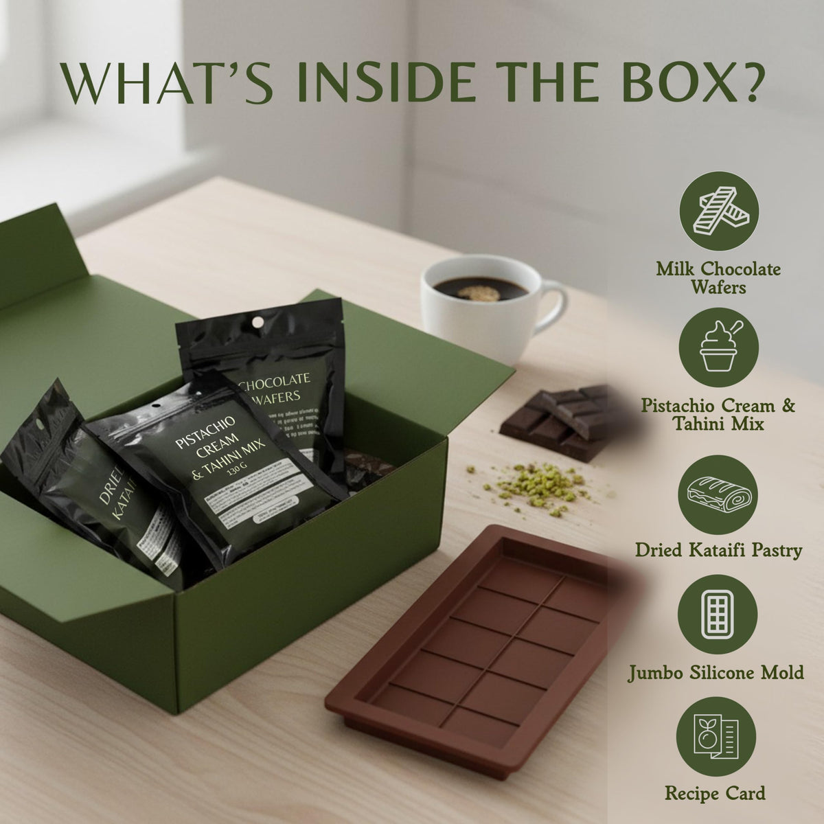 Dubai Chocolate Bar Kit Master – Make Premium Dubai-Style Bars at Home