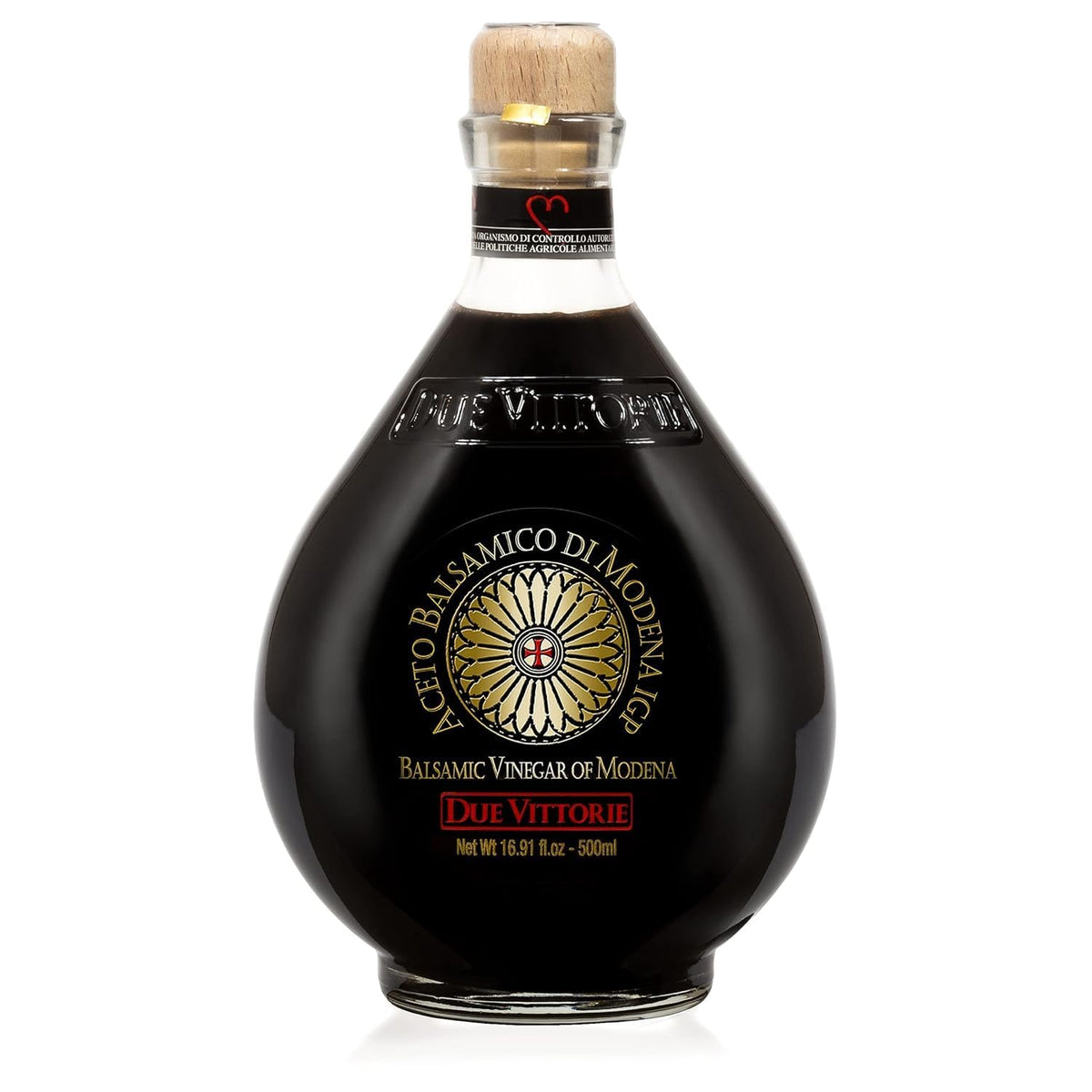 Due Vittorie Oro Gold Balsamic Vinegar of Modena – Highest Modena Consortium Score (16.91 oz / 500 ml) – Pack of 1