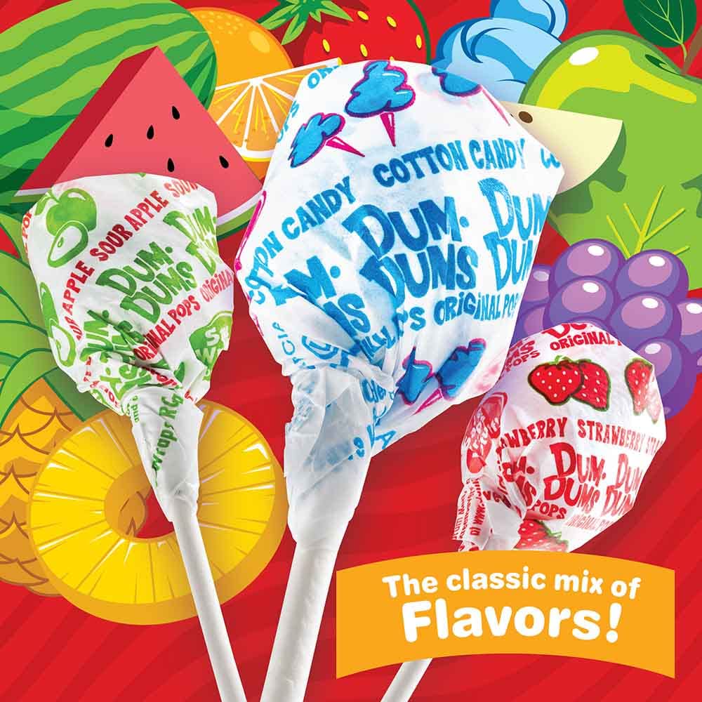 Dum Dums Original Mix 400 Count Bag – Assorted Lollipops, 16 Flavors + Mystery Flavor