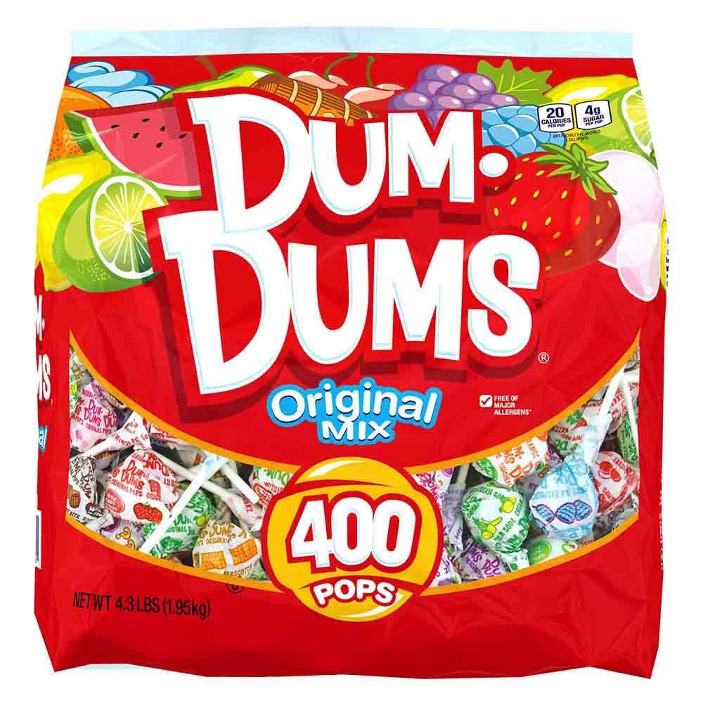 Dum Dums Original Mix 400 Count Bag – Assorted Lollipops, 16 Flavors + Mystery Flavor