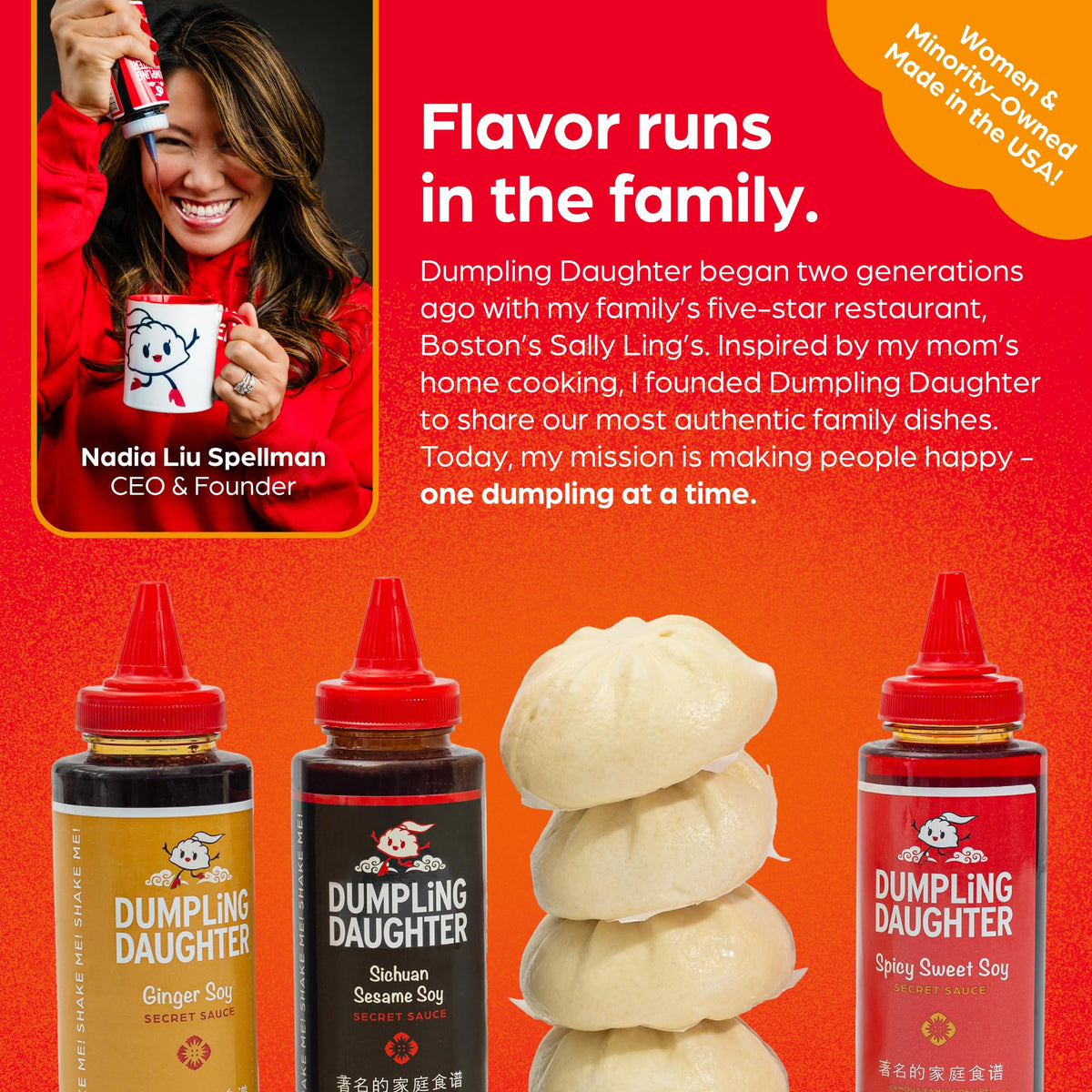 Dumpling Daughter - Spicy Sweet Soy, Ginger Soy, Sichuan Sesame Soy Trio (24 Fl Oz, Multi-Pack)