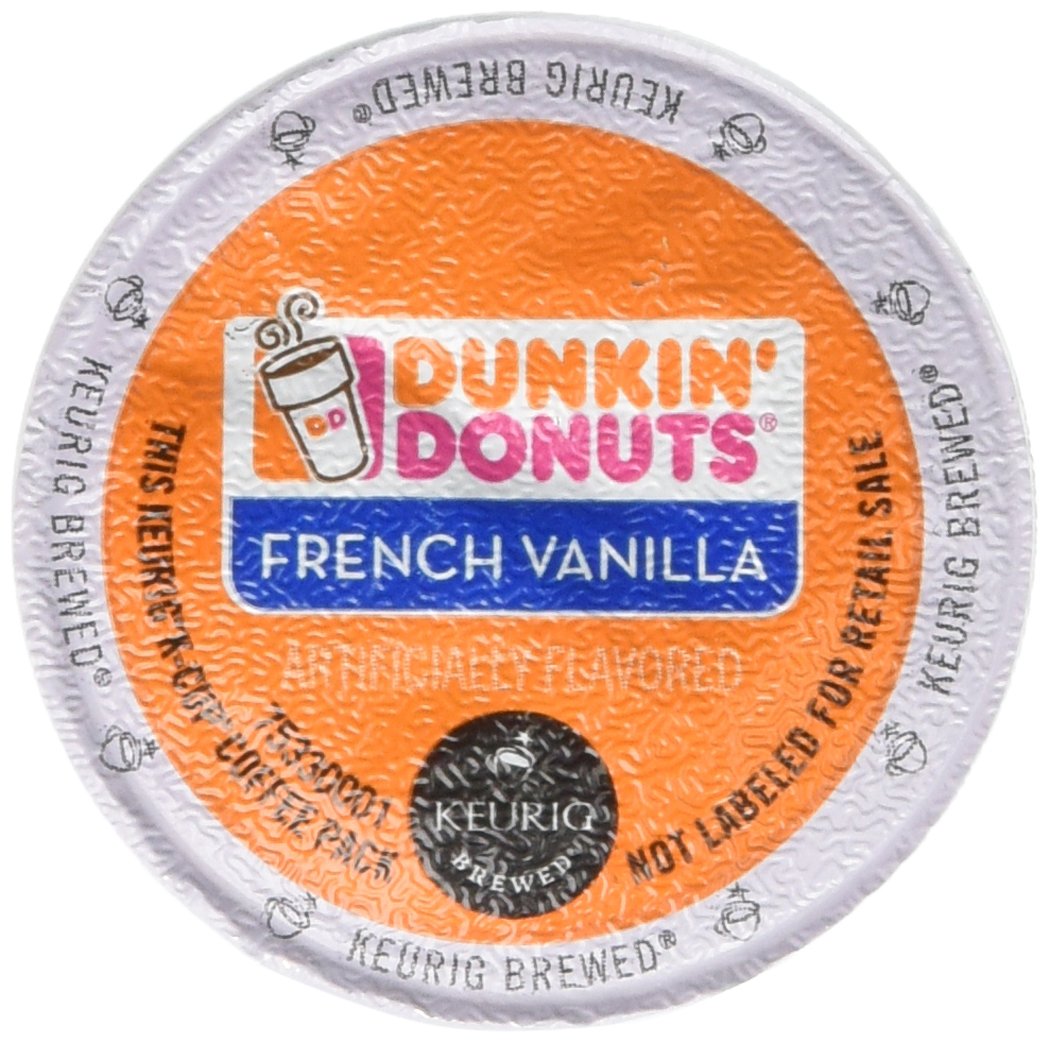 Dunkin' Donuts French Vanilla Flavored Coffee K-Cups for Keurig K-Cup Brewers - 32 Pack (Packaging May Vary)