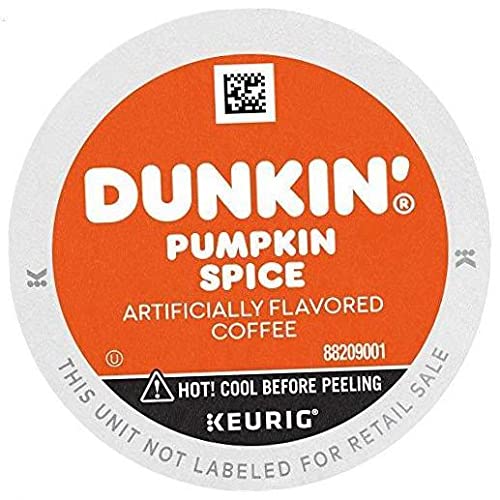 Dunkin' Donuts Pumpkin Spice K-Cup Pods for Keurig – 88 Count | Medium Roast Coffee