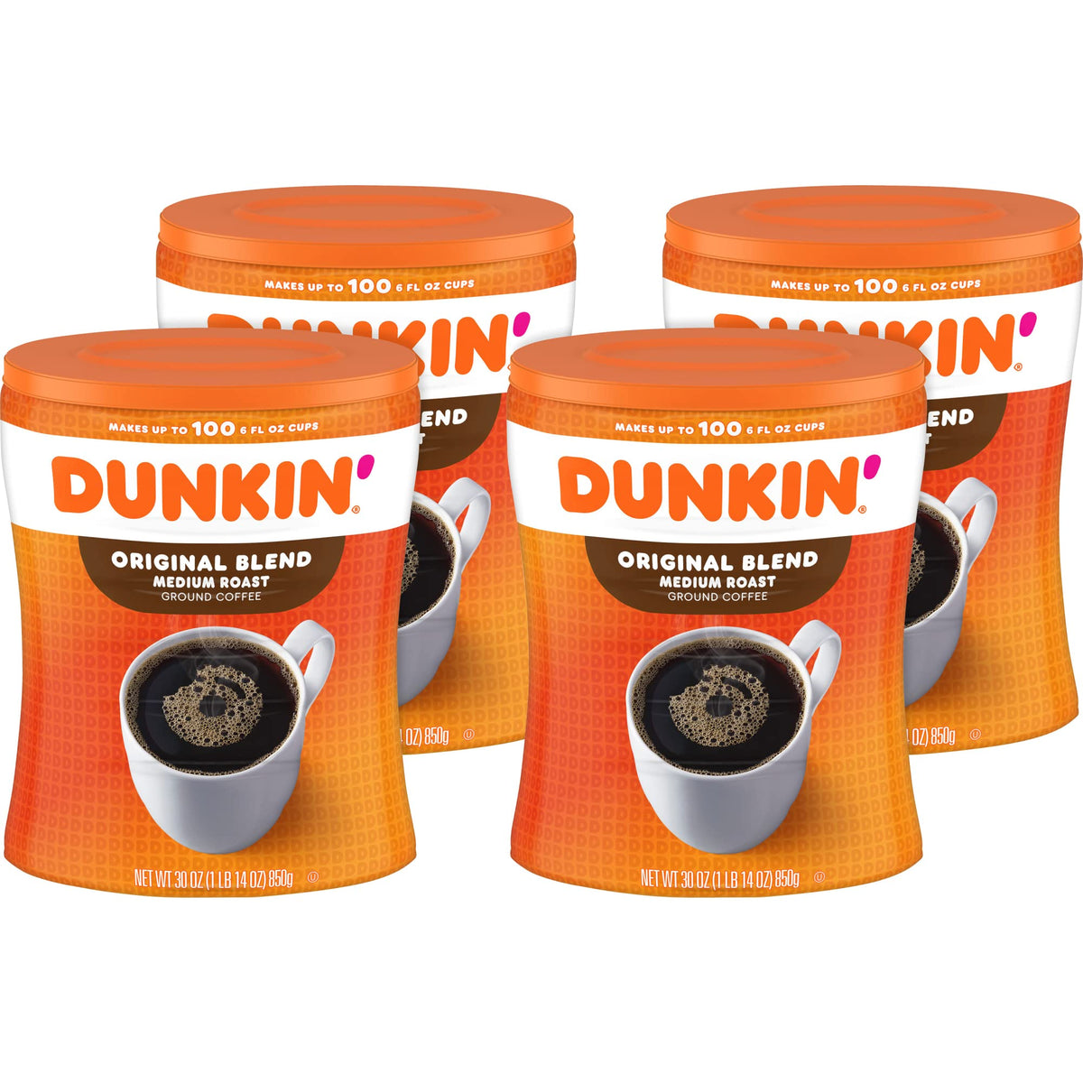 Dunkin' Donuts Original Blend Coffee – Medium Roast, 30 oz