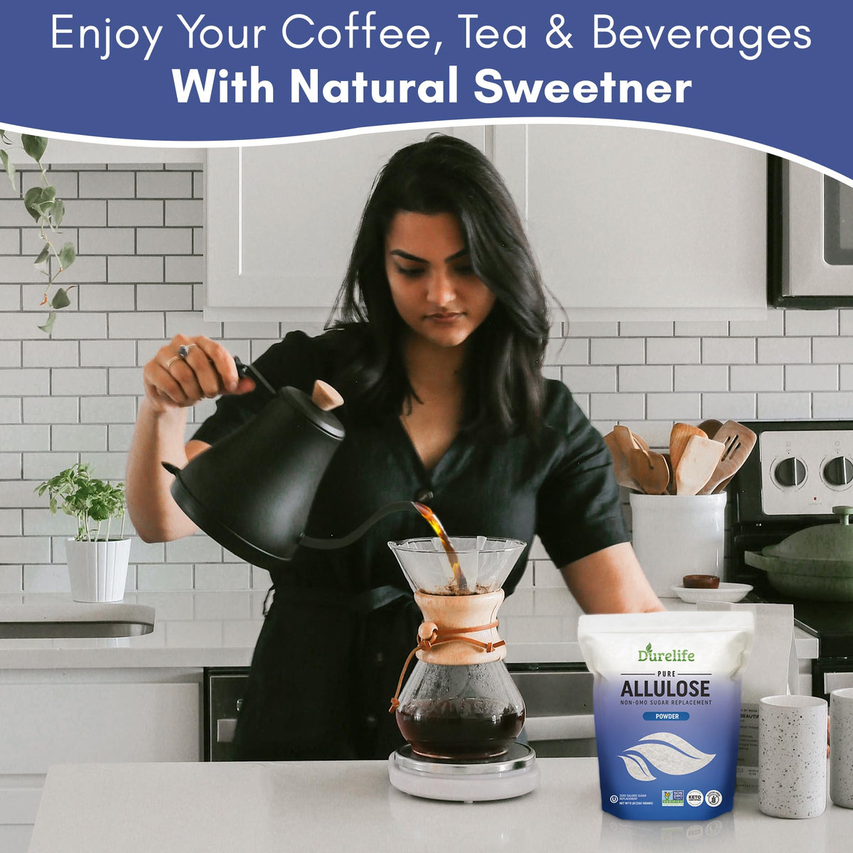 DureLife Allulose Sweetener – 5 lb Pure, Zero-Calorie, Keto & Kosher